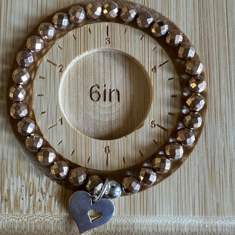 Mother & Daughter / Best Friends Bracelet Set - Rose Gold Hematite w/ SS Charms